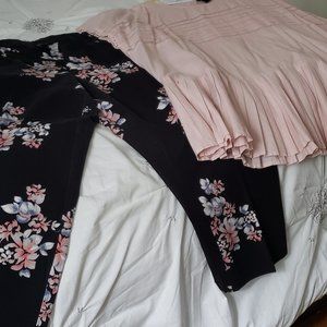 Full Outfit Capri Pant and Shortsleeve Blouse